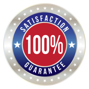 100% satisfaction guarantee badge